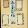 Pages with decorative borders featuring classical scrolling foliage, urns, eagles, flowers, and cherubim.