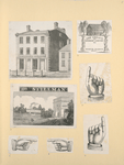 Buildings and hands.