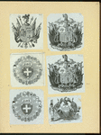Heraldic shields.