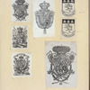Heraldic shields.