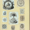 Seals and shields with such themes as the military.