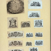 Shields and allegorical imagery.