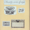 Aphorism engraved in cursive script, seals, and letterheads.