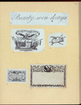 Aphorism engraved in cursive script, seals, and letterheads.