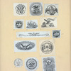 Business seals and letterheads featuring eagles.