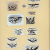 Letterheads and newspaper flags featuring eagles.