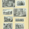 Scenes of everyday life and trade in Colonial America.