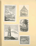 Various buildings and a lighthouse.