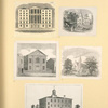 Churches and buildings.