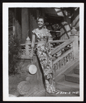 Cathy Downs wearing a Bonnie Cashin design