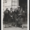 Unidentified theatregoers outside Nikita Balieff's Chauve-Souris