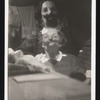 Double exposure, possibly performers from the revue La Chauve-Souris