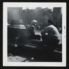 Joe Cino and unidentified woman at Washington Square Park, New York, N.Y.