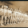 Line of chorus showgirls for an unidentified production