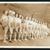 Line of chorus showgirls for an unidentified production