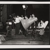 Cinematographer Gregg Toland on the set of Citizen Kane