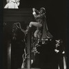 Diana Maddox, Peter Donat, and John Colicos in the stage production Cyrano de Bergerac at the 1963 Shakespearean Festival