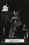 Diana Maddox, Peter Donat, and John Colicos in the stage production Cyrano de Bergerac at the 1963 Shakespearean Festival