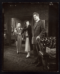 Timmy Everett, Eileen Heckart, and Frank Overton in a scene from the stage production Dark at the Top of the Stairs.