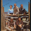 Leif Erickson, Linda Cristal, Henry Darrow, Cameron Mitchell and Mark Slade in the television program The High Chaparral