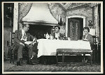 Roland Culver, Brian Bedford, and Jessica Tandy in the stage production Five Finger Exercise