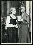 Juliet Mills and Jessica Tandy in the stage production Five Finger Exercise