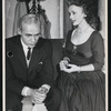 Michael Bryant and Jessica Tandy in the stage production Five Finger Exercise