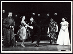 Keye Luke (Wang Chi Yang), Pat Suzuki (Linda Low), Patrick Adiarte (Wang San), Juanita Hall (Madam Liang) and Miyoshi Umeki (Mei Li) in Flower Drum Song