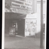 Marquee of the Casino Burlesk Theatre [Pittsburgh, PA] with headlines featuring strip tease artist Lotus Dubois and juggler Studley Foster