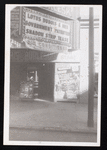 Marquee of the Casino Burlesk Theatre [Pittsburgh, PA] with headlines featuring strip tease artist Lotus Dubois and juggler Studley Foster
