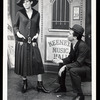 Barbra Streisand and unidentified actor in the stage production Funny Girl