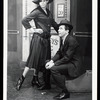 Barbra Streisand and unidentified actor in the stage production Funny Girl