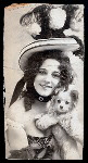 Mabelle Gilman with dog