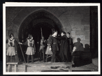Scene from the stage production Goetz Von Berlichingen performed in Goetz's castle at Jagsthausen, Germany