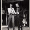 Anthony Perkins and unidentified actor in the stage production Greenwillow