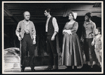 Unidentified actor, Anthony Perkins, Pert Kelton, Ian Tucker, and John Megna in the stage production Greenwillow