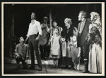 Anthony Perkins and cast in the stage production Greenwillow