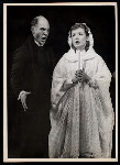 Unidentified actor and Ellen McCown in the stage production Greenwillow