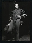 Orson Welles in the role of Claudius in the Woodstock summer festival (Woodstock Opera House) production Hamlet