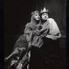 Orson Welles (as Claudius) and Louise Prussing (as the Queen) in the Woodstock summer festival (Woodstock Opera House) production Hamlet