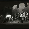 Maurice Evans, Lili Darvas and unidentified others in the stage production Hamlet