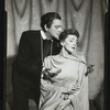 Maurice Evans and Lili Darvas in the stage production Hamlet