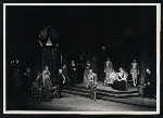 Maurice Evans, Lilia Darvas and others in Act I Scene 2 of the stage production Hamlet ("Though yet of Hamlet our dear brother's death the memory be green".)