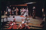 Publicity photographic postcard for the stage production Hamlet at the California Shakespeare Festival