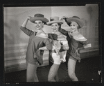 Unidentified actors in the stage production Happy Hunting