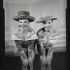 Unidentified actors in the stage production Happy Hunting