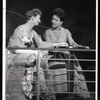 Mary Finney and Ethel Merman in the stage production Happy Hunting