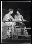 Mary Finney and Ethel Merman in the stage production Happy Hunting