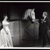 Ethel Merman, Moe (horse), and Fernando Lamas in the stage production Happy Hunting