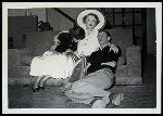 Virginia Roberts, Cara Witherspoon, and Ben Tarver in a 1951 production of Hay Fever, by Noël Coward